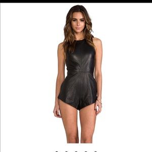 One Teaspoon The Bond Leather Romper